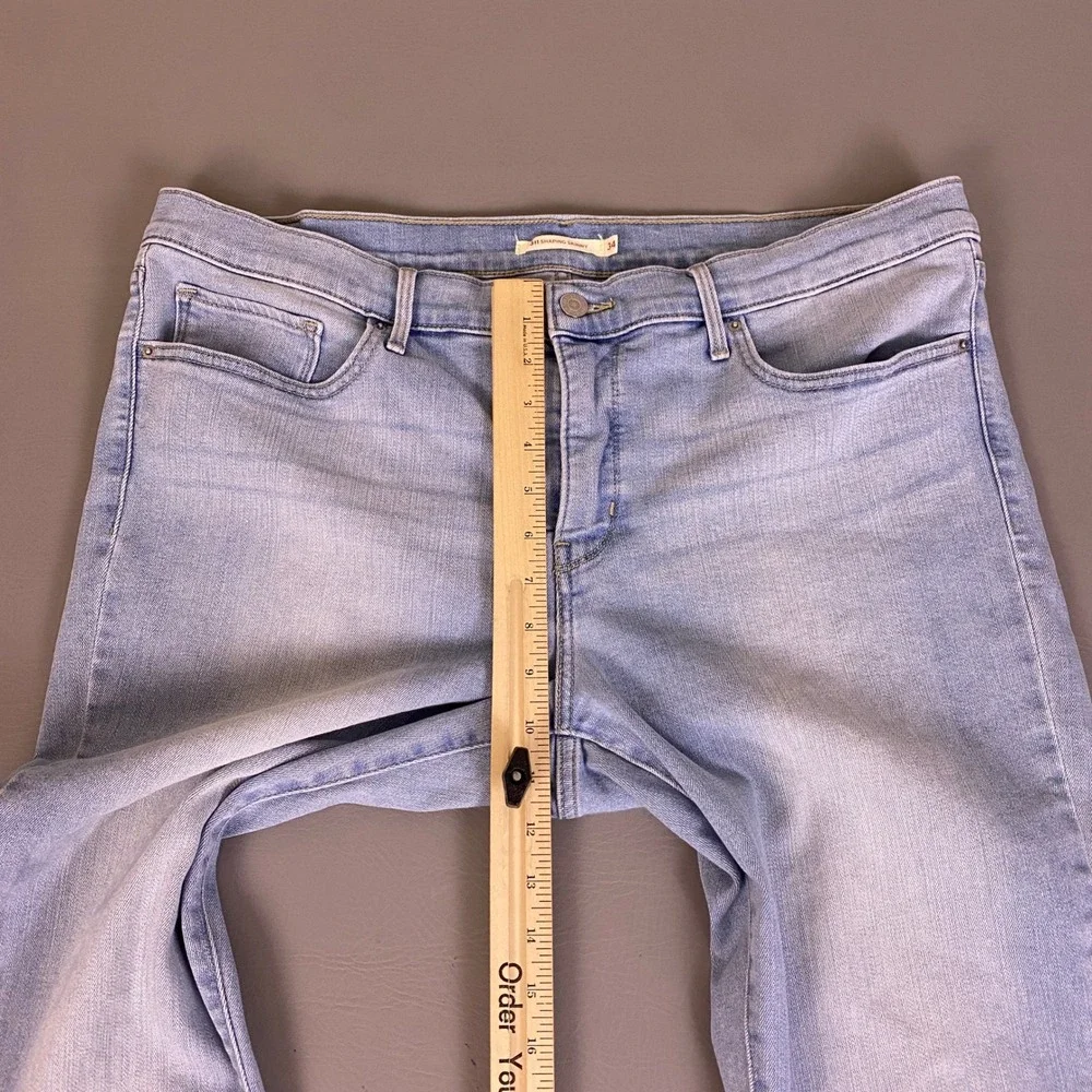 Levis 311 Shaping Skinny Jeans Men's Size 38x32 Light Wash Blue Stretch Denim